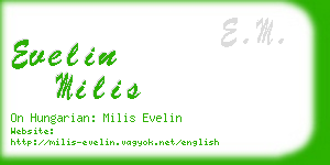 evelin milis business card